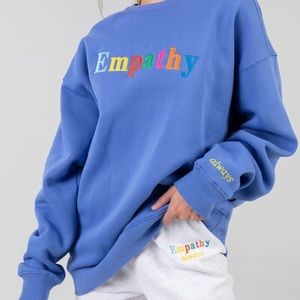 The Mayfair Group EMPATHY ALWAYS Royal Blue Crewneck